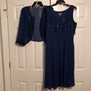 NWT Sparkly & Beautiful Royal Blue Mother of the Bride/Groom Dress